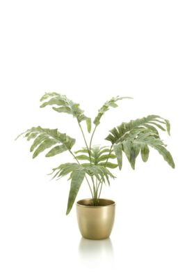 Kunst Plant In Goudkleurige Pot 67 Cm