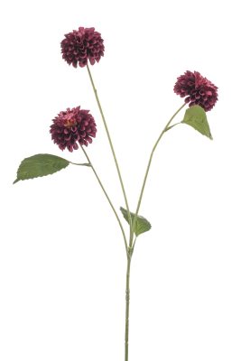 Kunsttak Dahlia Burgundy  ( 4 Stuks ) 68 Cm